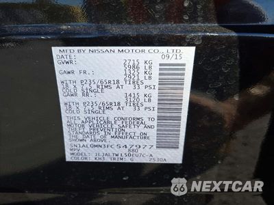 Zdjęcie 13 z 13 samochodu: 2015 INFINITI QX60 BASE VIN:5N1AL0MN3FC547977 - miniatura