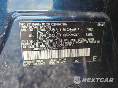Zdjęcie 13 z 13 samochodu: 2018 TOYOTA RAV4 LE VIN:JTMZFREV5JJ750617 - miniatura