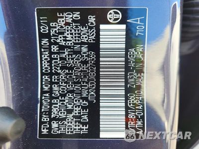 Zdjęcie 13 z 13 samochodu: 2011 TOYOTA PRIUS TWO VIN:JTDKN3DUXB0279369 - miniatura