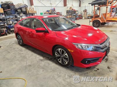 Czwarte zdjęcie samochodu z boku: 2018 HONDA CIVIC EX VIN:JHMFC1F39JX034423 - miniatura