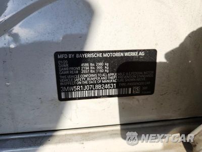 Zdjęcie 12 z 12 samochodu: 2020 BMW 330I VIN:3MW5R1J07L8B24631 - miniatura