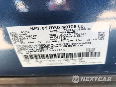 Zdjęcie 14 z 14 samochodu: 2018 FORD EXPLORER XLT VIN:1FM5K8D80JGB79014 - miniatura