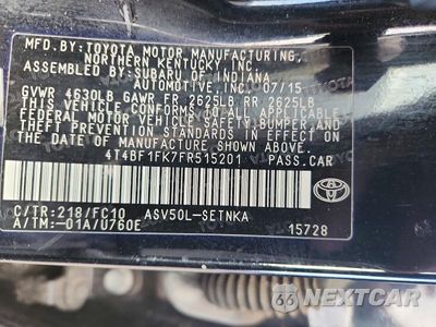 Zdjęcie 13 z 13 samochodu: 2015 TOYOTA CAMRY LE VIN:4T4BF1FK7FR515201 - miniatura