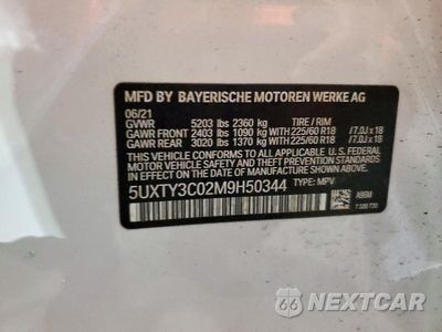 Zdjęcie 14 z 14 samochodu: 2021 BMW X3 SDRIVE30I VIN:5UXTY3C02M9H50344 - miniatura