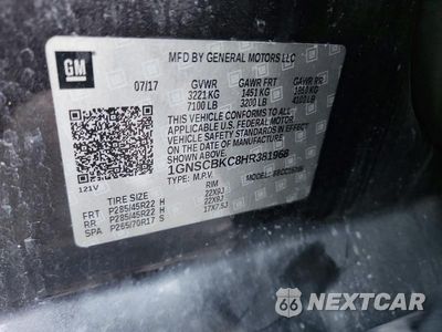 Zdjęcie 13 z 13 samochodu: 2017 CHEVROLET TAHOE C1500 LT VIN:1GNSCBKC8HR381968 - miniatura