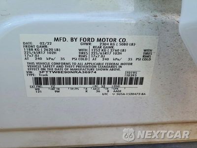 Zdjęcie 12 z 12 samochodu: 2022 FORD MAVERICK XL VIN:3FTTW8E90NRA36974 - miniatura