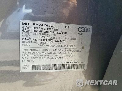 Zdjęcie 13 z 13 samochodu: 2022 AUDI E-TRON PREMIUM VIN:WA1AAAGE7NB014198 - miniatura