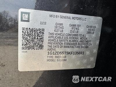 Zdjęcie 10 z 10 samochodu: 2019 CHEVROLET MALIBU LT VIN:1G1ZD5ST5KF135693 - miniatura