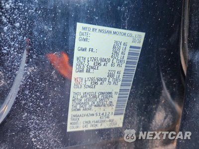 Zdjęcie 12 z 12 samochodu: 2017 NISSAN TITAN XD PLATINUM RESERVE VIN:1N6AA1F42HN514123 - miniatura
