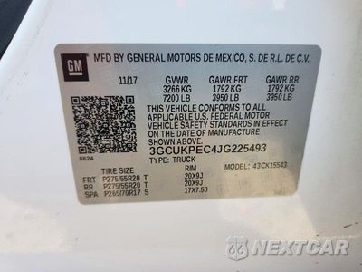 Zdjęcie 13 z 13 samochodu: 2018 CHEVROLET SILVERADO K1500 CUSTOM VIN:3GCUKPEC4JG225493 - miniatura