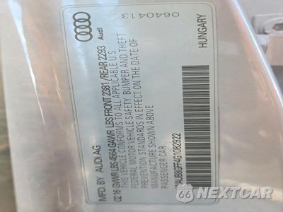 Zdjęcie 13 z 13 samochodu: 2016 AUDI A3 PREMIUM VIN:WAUB8GFF4G1082922 - miniatura