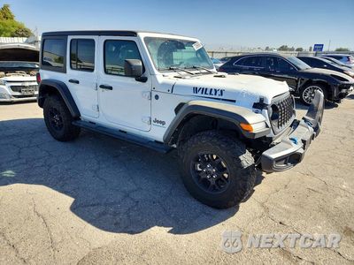 Czwarte zdjęcie samochodu z boku: 2024 JEEP WRANGLER 4XE VIN:1C4RJXN65RW121403 - miniatura