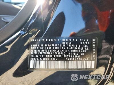Zdjęcie 12 z 12 samochodu: 2017 VOLKSWAGEN JETTA S VIN:3VW2B7AJ8HM219085 - miniatura