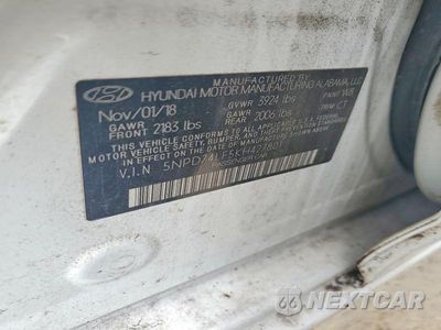 Zdjęcie 12 z 12 samochodu: 2019 HYUNDAI ELANTRA SE VIN:5NPD74LF5KH427801 - miniatura
