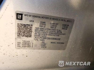 Zdjęcie 12 z 12 samochodu: 2018 CHEVROLET SILVERADO C1500 LT VIN:3GCPCREC9JG646132 - miniatura