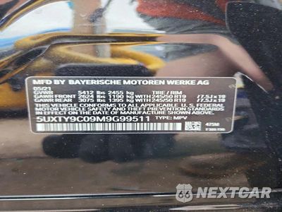 Zdjęcie 12 z 12 samochodu: 2021 BMW X3 XDRIVEM40I VIN:5UXTY9C09M9G99511 - miniatura
