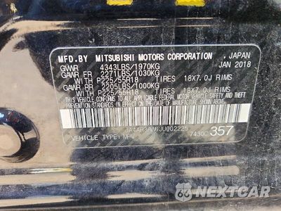 Zdjęcie 13 z 13 samochodu: 2018 MITSUBISHI OUTLANDER SPORT ES VIN:JA4AR3AW6JU002225 - miniatura