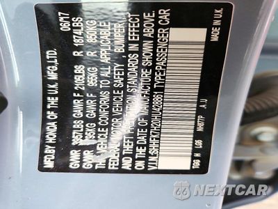 Zdjęcie 12 z 12 samochodu: 2017 HONDA CIVIC LX VIN:SHHFK7H20HU428861 - miniatura