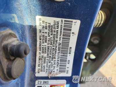 Zdjęcie 12 z 12 samochodu: 2006 HONDA CIVIC EX VIN:1HGFA16896L005782 - miniatura