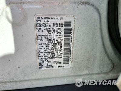 Zdjęcie 13 z 13 samochodu: 2016 NISSAN ROGUE S VIN:JN8AT2MT5GW008568 - miniatura
