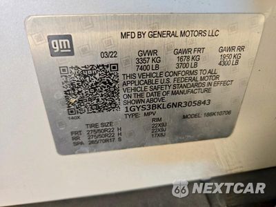Zdjęcie 13 z 13 samochodu: 2022 CADILLAC ESCALADE PREMIUM LUXURY VIN:1GYS3BKL6NR305843 - miniatura