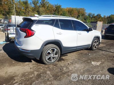 Trzecie zdjęcie samochodu z tyłu: 2021 GMC TERRAIN SLT VIN:3GKALPEV9ML390070 - miniatura