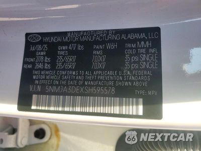 Zdjęcie 14 z 14 samochodu: 2025 HYUNDAI TUCSON SE VIN:5NMJA3DEXSH595578 - miniatura