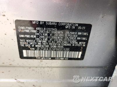 Zdjęcie 13 z 13 samochodu: 2023 SUBARU FORESTER SPORT VIN:JF2SKAJC9PH481686 - miniatura