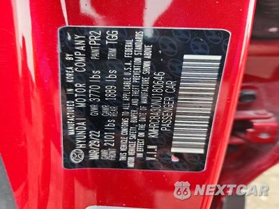 Zdjęcie 14 z 14 samochodu: 2022 HYUNDAI VENUE SEL VIN:KMHRC8A30NU180646 - miniatura