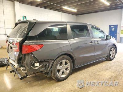 Trzecie zdjęcie samochodu z tyłu: 2020 HONDA ODYSSEY EX VIN:5FNRL6H59LB059782 - miniatura