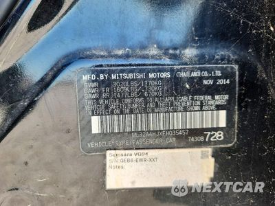 Zdjęcie 12 z 12 samochodu: 2015 MITSUBISHI MIRAGE ES VIN:ML32A4HJXFH035457 - miniatura