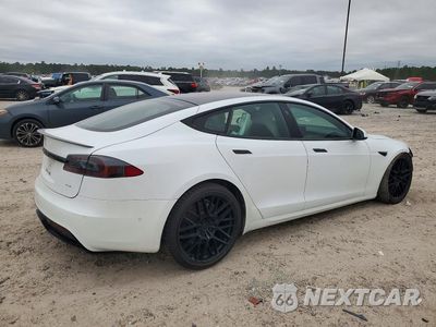 Trzecie zdjęcie samochodu z tyłu: 2021 TESLA MODEL S VIN:5YJSA1E69MF451864 - miniatura