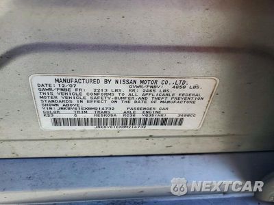 Zdjęcie 13 z 13 samochodu: 2008 INFINITI G35 BASE VIN:JNKBV61EX8M214732 - miniatura
