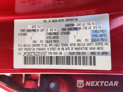 Zdjęcie 13 z 13 samochodu: 2018 MAZDA CX-3 TOURING VIN:JM1DKDC76J0318167 - miniatura