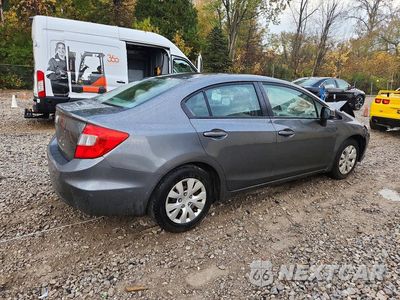 Trzecie zdjęcie samochodu z tyłu: 2012 HONDA CIVIC LX VIN:19XFB2F5XCE079952 - miniatura