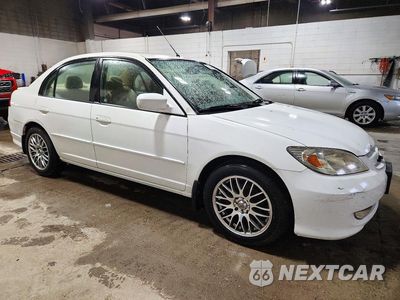Czwarte zdjęcie samochodu z boku: 2005 HONDA CIVIC HYBRID 4D SEDA HYBRID VIN:JHMES96695S014232 - miniatura