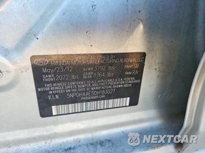 Zdjęcie 12 z 12 samochodu: 2013 HYUNDAI ELANTRA LIMITED VIN:5NPDH4AE5DH183027 - miniatura