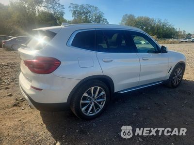 Trzecie zdjęcie samochodu z tyłu: 2019 BMW X3 XDRIVE30I VIN:5UXTR9C58KLE15956 - miniatura