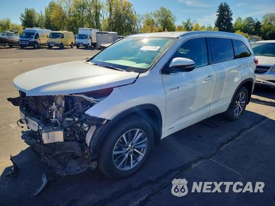 2018 TOYOTA HIGHLANDER HYBRID XLE 5TDJGRFH6JS047646 - główne zdjęcie licytacji z USA - miniatura