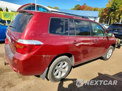 Trzecie zdjęcie samochodu z tyłu: 2009 TOYOTA HIGHLANDER BASE VIN:JTEES41A092131814 - miniatura