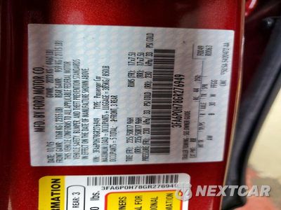 Zdjęcie 13 z 13 samochodu: 2016 FORD FUSION SE VIN:3FA6P0H78GR276949 - miniatura