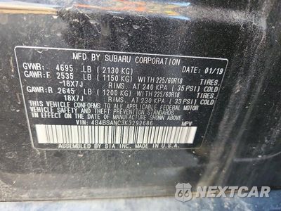 Zdjęcie 12 z 12 samochodu: 2019 SUBARU OUTBACK 2.5I LIMITED VIN:4S4BSANC3K3292686 - miniatura