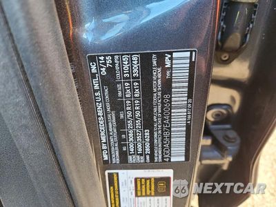 Zdjęcie 12 z 12 samochodu: 2014 MERCEDES-BENZ ML 350 4MATIC VIN:4JGDA5HB7EA400698 - miniatura