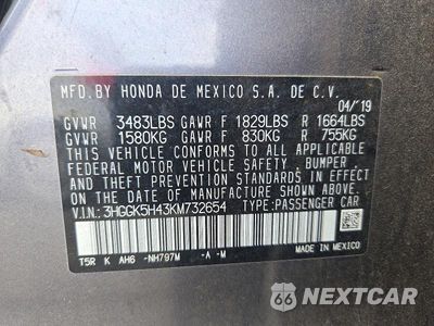 Zdjęcie 13 z 13 samochodu: 2019 HONDA FIT LX VIN:3HGGK5H43KM732654 - miniatura