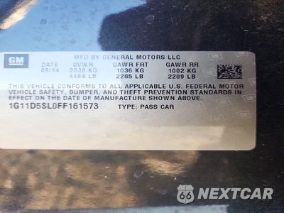 Zdjęcie 12 z 12 samochodu: 2015 CHEVROLET MALIBU 2LT VIN:1G11D5SL0FF161573 - miniatura