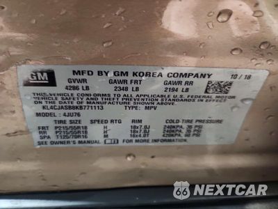 Zdjęcie 14 z 14 samochodu: 2019 BUICK ENCORE PREFERRED VIN:KL4CJASB8KB771113 - miniatura