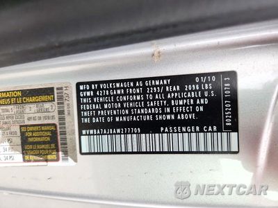 Zdjęcie 12 z 12 samochodu: 2010 VOLKSWAGEN GOLF VIN:WVWBA7AJ8AW277709 - miniatura