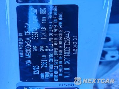 Zdjęcie 12 z 12 samochodu: 2026 KIA K4 LXS VIN:3KPFT4DE5TE265443 - miniatura