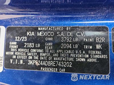 Zdjęcie 13 z 13 samochodu: 2024 KIA FORTE LXS VIN:3KPF24AD8RE743202 - miniatura