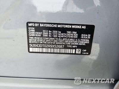 Zdjęcie 12 z 12 samochodu: 2024 BMW X4 M40I VIN:5UX43DT02R9X52687 - miniatura